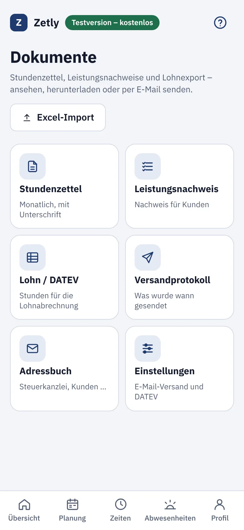 Büro am Handy: Dokumente als Kacheln